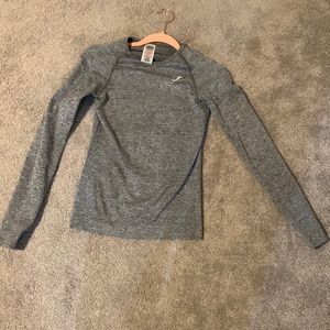 Gymshark Grey Long Sleeve Top Size M
